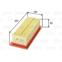 Valeo Luftfilter 585168 für Fiat Lancia Piaggio Punto Y