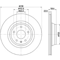 Hella Bremsscheibe PRO 8DD 355 113-981