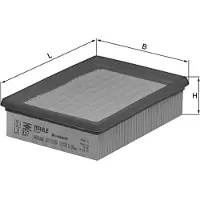 MAHLE ORIGINAL Luftfilter LX 337 für Ford Fiesta III Courier
