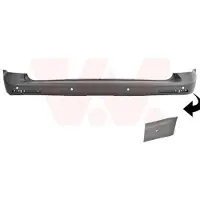 VAN WEZEL Stoßfänger 5897548 hinten für VW