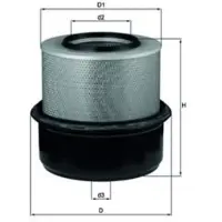 MAHLE ORIGINAL Luftfilter LX 80