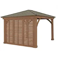 Westmann , Seitenwand für Holzpavillon Devon 12x12 und 12x14, natur