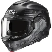 HJC F100 Hetal Schwarz Grau Klapphelm Größe XS