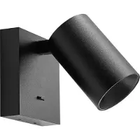 Deko-light Wandspot CAN TILT, schwarz, 10 x cm, Metall Schalter GU10 TILT, schwarz, für Wohn- / Esszimmer, Aluminium, Strahler
