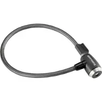 Kryptonite KryptoFlex 1265 Schlüsselkabel 650/12 mm – Seilschloss mit Schlüssel schwarz 004974