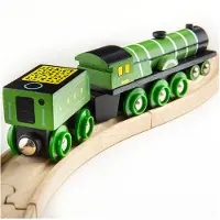 Bigjigs Rail Hölzerne Nachbildung der Flying Scotsman Lokomotive