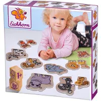 Eichhorn Tierpuzzle aus Holz, 16tlg.