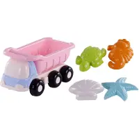 Cavallino Beach KiepWagen mit 4 Sandformen rosa