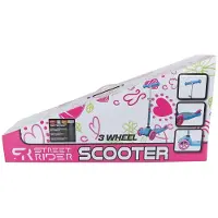 Street Rider 3-Rad Kinderroller verstellbarer Lenker Abec 7 rosa Aluminium