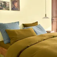 La redoute interieurs Unifarbener Kissenbezug Marnie Aus Baumwolle/gewaschenem Leinen 50 x 70 cm