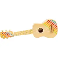 Bigjigs Holz Gitarre Spielzeug Instrument für Kinder - Mehrfarbig