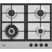 Beko HIAW64225SXE, Edelstahl, Integriert, 60 cm, Gaskochfeld, Edelstahl, 4 Zone(n)