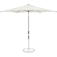 Suncomfort by Glatz Sonnenschirm Mittelstockschirm Slide, Ø 300cm , rund, Farbe Sand white
