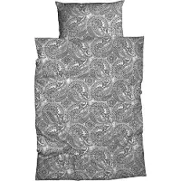 TRAUMSCHLAF Satin Bettwäsche Luana silber 155x220 cm + 80x80 cm