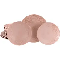 Creatable , 23719, Catania Peach, Tellerset 12-tlg, Steinzeug