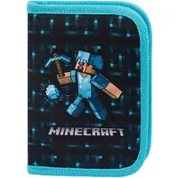 Baagl Federmäppchen 1-Fach Minecraft Blue Axe