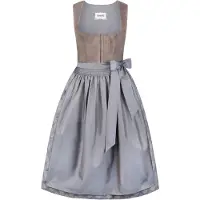 Stockerpoint Dirndl "Beatrice" in Taupe/ Blau - 40