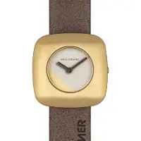 Rolf Cremer 508007 Edge Damen Uhr, Leder, Edelstahl Gold plattiert