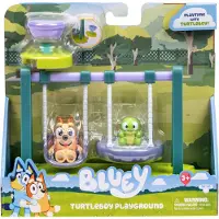 Bluey TM TOYS Bluey Set - Schildkröte und Schaukel + 1 Figur BLU17978