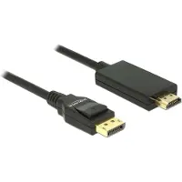 DeLOCK 85316, 1 m, DisplayPort, HDMI, Männlich, Männlich, Gerade