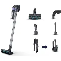Samsung Jet 75 easy, Stabstaubsauger, Beutellos, Schwarz, Chrom, Türkis, Violett, 0,8 l, Rechteckig, Trocken