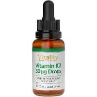 Vitality Nutritonals Vitamin K2 Tropfen 50 mcg MK7 von 10 ml