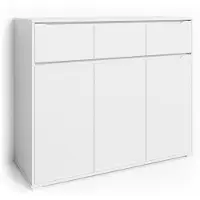 Vicco Kommode Ruben Weiß 48 x 101.6 cm mit Schubladen, Model 34644