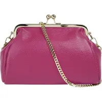 Cluty Abendtasche echt Leder, Made in Italy