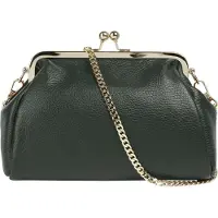 Cluty Abendtasche echt Leder, Made in Italy