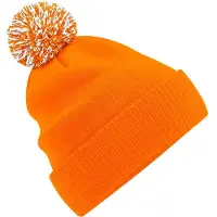Beechfield - Mütze für Herren/Damen Unisex (Orange/Weiß)