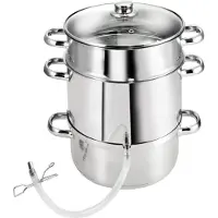 KOPF Vital Ent-/ Dampfentsafter, Ø 25,5 cm, induktionsgeeignet, aus 18/10 Edelstahl