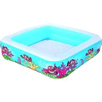 Bestway Planschbecken mit Sonnenschutz 147, Blau, Kinderpool