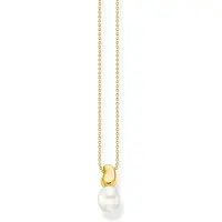 Thomas Sabo Halskette mit Perlen Anhänger Natural Beauty vergoldet