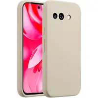 Accezz Google Pixel 9A Hülle - Silikon - - Backcover/Soft Case - Beige