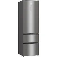 Hisense Freistehend Kühlschrank/Gefrierschrank, Edelstahl, 368 l, 368 l, SN-T, 13 kg/24h, D, Fresh Zone Fach, Grau, Edelstahl, Dunkles Grau