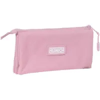 Safta Dreifaches Mehrzweck-Etui Basic Rosa 22 x 12 x 3 cm