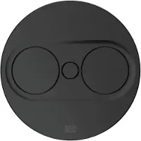 Bachmann Twist 2 Doppelsteckdose, Steckdosenelement, rund, mit Schukosteckdosen, schwarz matt