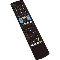 G.B.S. Elettronica Universal 3 Elegant, DTT, DVD/Blu-ray, SAT, TV, VCR, IR Wireless, Drucktasten, Schwarz