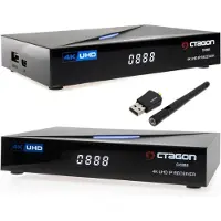 Octagon SX888 V2 4K UHD Dual OS IP-Receiver mit 600Mbit/s WLAN Stick (Linux E2 & Define OS, USB 2.0)