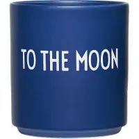 Design Letters - AJ Favourite Porzellan Becher, To the Moon / midnight blue