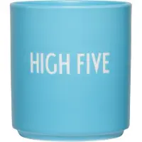 Design Letters - AJ Favourite Porzellan Becher, High Five / swim cap blue