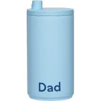 Design Letters - Travel Becher, 0.35 l, Dad / light blue
