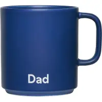 Design Letters - VIP Favourite Porzellan Becher mit Henkel, Dad / midnight blue
