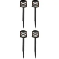 New Garden Gretita Solar Erdspieß Leuchte, 4er Pack Schw.