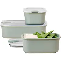 Mepal Frischhalteboxenset Easyclip (2 x 700 ml + 1500 ml) Nordic Sage (3er-Set)