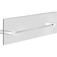 Gessi Rilievo, Handtuchhalter 450 mm, Montage an Glaswand, 59564