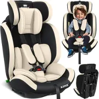 Kidiz Autokindersitz Kinderautositz Gruppe 1+2+3 9-36 kg 5-Punkt-Sicherheitsgurt, Autositz, Kindersitz, Einstellbare Kopfstütze | Mitwachsende Sitzerhöhung 1-12 Jahre, Stabil und Sicher