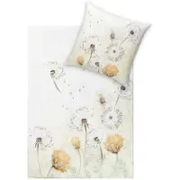Estella Bio Mako Satin Bettwäsche 155x220 Estrella Pusteblume Löwenzahn 3413-230