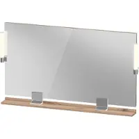 Duravit Sivida Spiegel, chrom, 1250x36x650mm, Aufsatzleuchte, Sensorschalter, Netzanschluss, SV7424010550000
