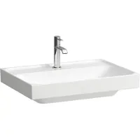 Laufen MEDA Aufsatzwaschtisch, geschliffen, 650x460mm, 1 Hahnloch, ohne Überlauf, H8161144001111, Farbe: Weiß mit LCC